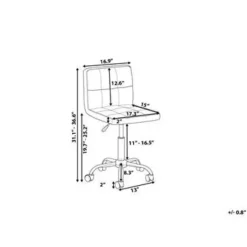 Beliani MARION - Bureaustoel - Zwart - Polyester New
