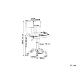 Beliani MARION - Bureaustoel - Zwart - Polyester New