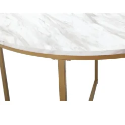 Loft24 Maro - Ronde eettafel Ø90 cm voor 4 personen in MDF marmer New