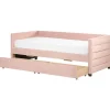 Beliani MARRAY - Slaapbank - Roze - 90 x 200 cm - Fluweel Sale