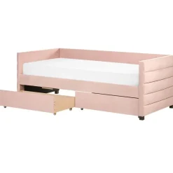 Beliani MARRAY - Slaapbank - Roze - 90 x 200 cm - Fluweel Sale