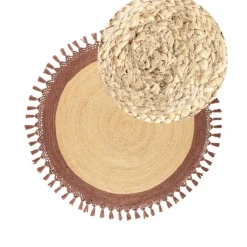 Leen Bakker MARTS - Vloerkleed - Beige/Bruin - 140 cm - Jute Clearance