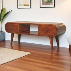 Artisan Furniture Massief Houten Kastanje London TV meubel, Woonkamer Online