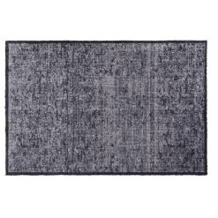 Leen Bakker Mat Soft & Deco Velvet - antraciet - 67x100 cm Best