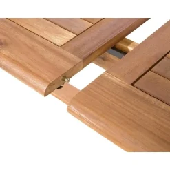 Beliani MAUI - Tuinset voor 8 - Lichte houtkleur/Cremewit - Acaciahout Best