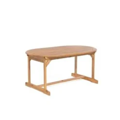 Beliani MAUI - Tuinset voor 8 - Lichte houtkleur/Cremewit - Acaciahout Best