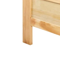 Beliani MAYENNE - Tweepersoonsbed - Lichtbruin - 140 x 200 cm - Dennenhout Outlet