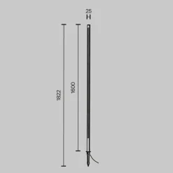 Maytoni Outdoor - Landschapsverlichting Pole - Grafiet Discount