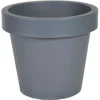 Mega Collections Plantenpot/bloempot - kunststof - grijs - D50 cm Discount