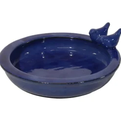 Mega Collections vogelbad/voederschaal - blauw - D30 x H11cm Discount