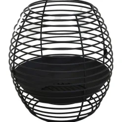 Mega Collections Vuurkorf - zwart - ijzer - D40 x H40 cm - rond Clearance