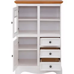 Loft24 Melissa - Dressoir met 4 deuren en 2 laden in wit / natuurlijk grenen Best