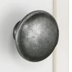 Loft24 Melissa - Kast met 2 glazen deuren en 3 laden in wit grenen