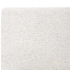 Beliani MELLE - Tweepersoonsbed - Gebroken wit - 140 x 200 cm - Bouclé Outlet