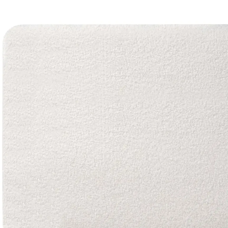 Beliani MELLE - Tweepersoonsbed - Gebroken wit - 140 x 200 cm - Bouclé Outlet