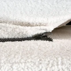 Beliani MELLE - Tweepersoonsbed - Gebroken wit - 140 x 200 cm - Bouclé Outlet