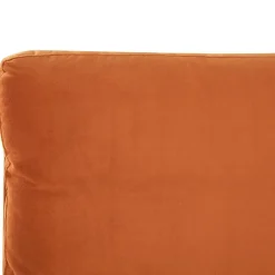 Beliani MELLE - Tweepersoonsbed - Oranje - 180 x 200 cm - Fluweel Best