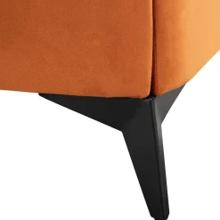 Beliani MELLE - Tweepersoonsbed - Oranje - 180 x 200 cm - Fluweel Best