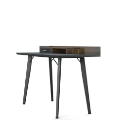 Dorel Home Memphis - Bureau in walnoot look/grijs Outlet