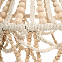 Leen Bakker MENIK - Kroonluchter - Lichtbruin - Rubberhout Discount