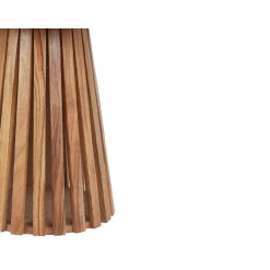 Beliani MESILLA - Ronde salontafel - Donkerhout - Acaciahout Discount