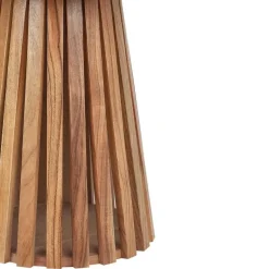 Beliani MESILLA - Ronde salontafel - Donkerhout - Acaciahout Discount