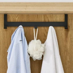 ACAZA Metalen Deurkapstok Deurhanger Kapstok voor Handdoek en Kleding, Metaal, Zwart Discount