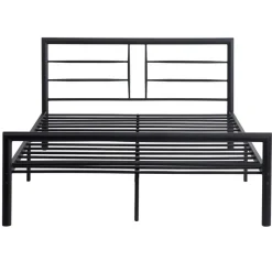 Emob Exclusive Metalen tweepersoonsbed Dixon - 140x200cm - mat zwart Hot