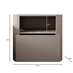 Meubella - Barbados - Nachtkastje - Beige Discount