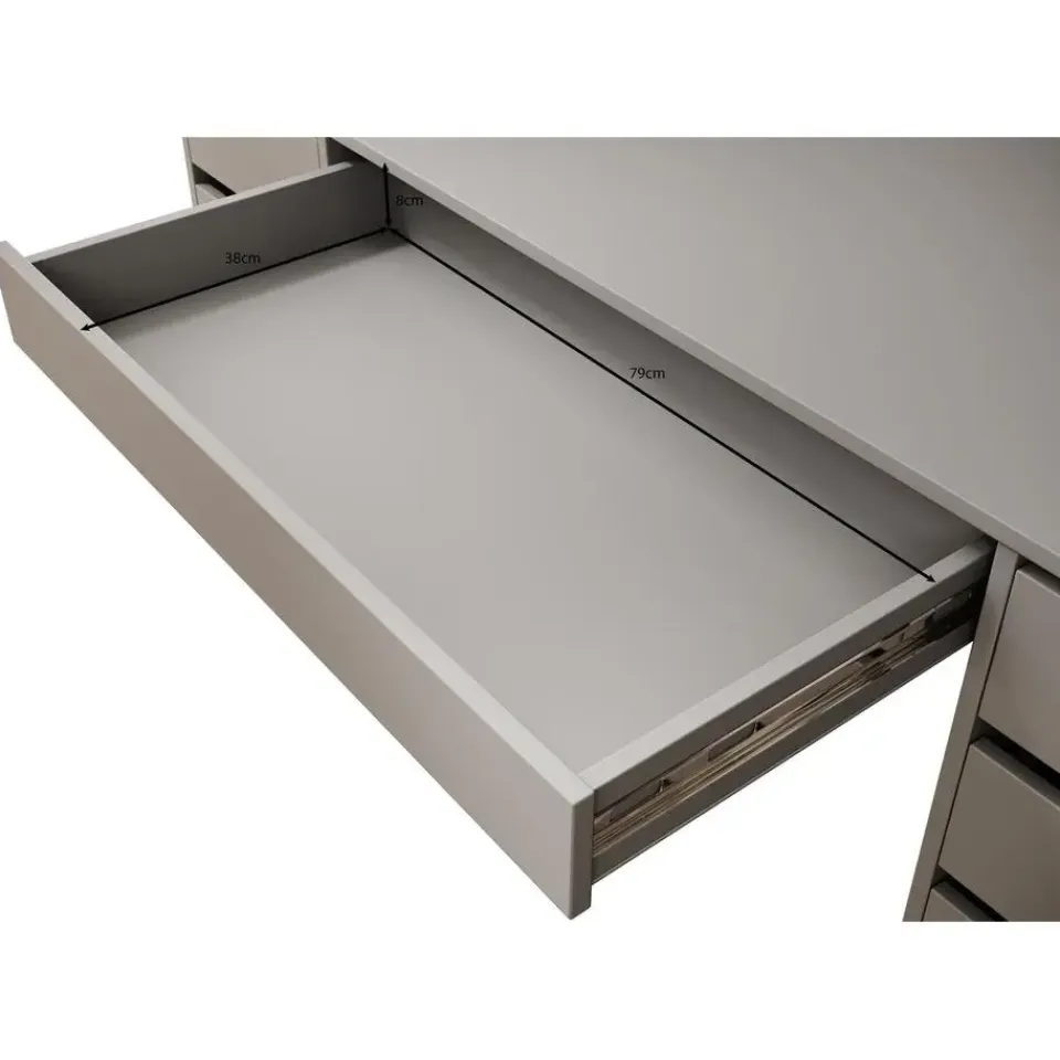 Meubella - Bureau Avio 2 - Antraciet - 154 cm Sale