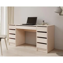 Meubella - Bureau Avio 2 - Beige - 154 cm Best