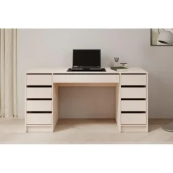 Meubella - Bureau Avio 2 - Beige - 154 cm Best