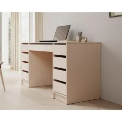 Meubella - Bureau Avio 2 - Beige - 154 cm Best