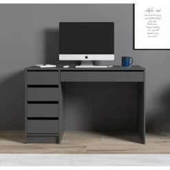 Meubella - Bureau Avio - Grijs - 120 cm