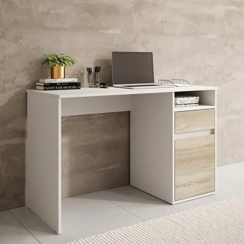 Meubella - Bureau Babot - Wit 2 - 120 cm Sale