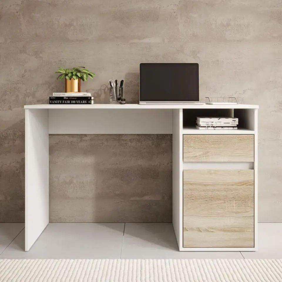 Meubella - Bureau Babot - Wit 2 - 120 cm Sale