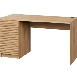Meubella - Bureau Bergamo - Eiken - 140 cm Discount