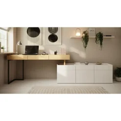 Meubella - Bureau Floren - Eiken - 3 lades New