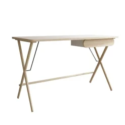 Meubella - Bureau Moron - Licht eiken - 135 cm Online