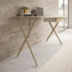 Meubella - Bureau Moron - Licht eiken - 135 cm Online