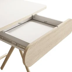 Meubella - Bureau Moron - Licht eiken - 135 cm Online