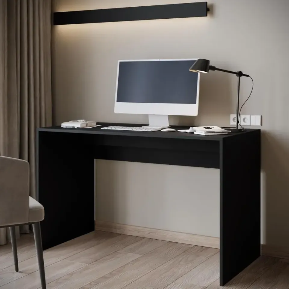 Meubella - Bureau Nyon - Zwart - 120 cm Best