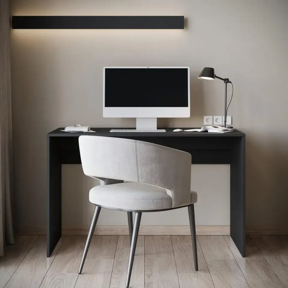 Meubella - Bureau Nyon - Zwart - 120 cm Best