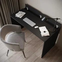 Meubella - Bureau Nyon - Zwart - 120 cm Best