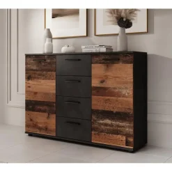 Meubella - Dressoir Bellini - Grijs - 120 cm Outlet