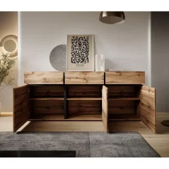 Meubella - Dressoir Cainan - Eiken - 180 cm Clearance