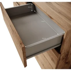 Meubella - Dressoir Cainan - Eiken - 119 cm Discount