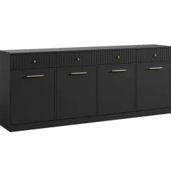 Meubella - Dressoir Dream - Zwart - 200 cm Best
