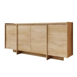 Meubella - Dressoir Jaxon - Eiken - 200 cm Discount