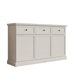 Meubella - Dressoir Leroy - Wit eiken - 146 cm Online